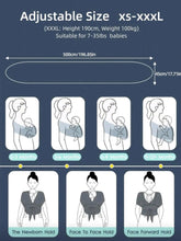 Baby Carrier Front-Carrying Multi-Functional Sleeping, Breastfeeding, Outing Device to Free Hands Knitted Fabric SHOPEZRA L.L.C.