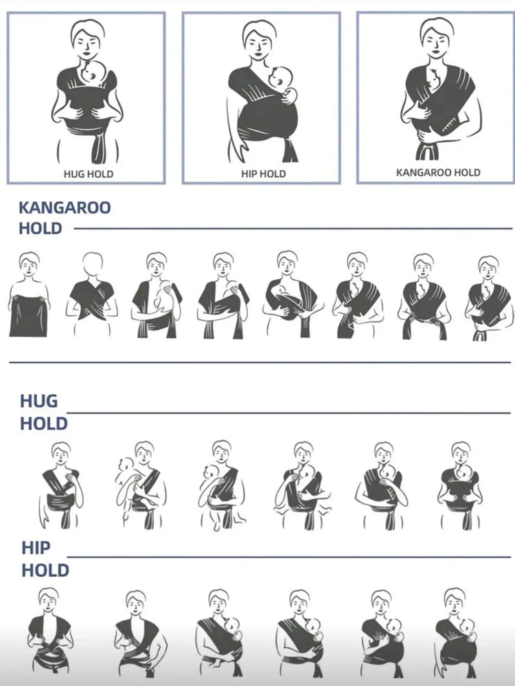 Baby Carrier Front-Carrying Multi-Functional Sleeping, Breastfeeding, Outing Device to Free Hands Knitted Fabric SHOPEZRA L.L.C.