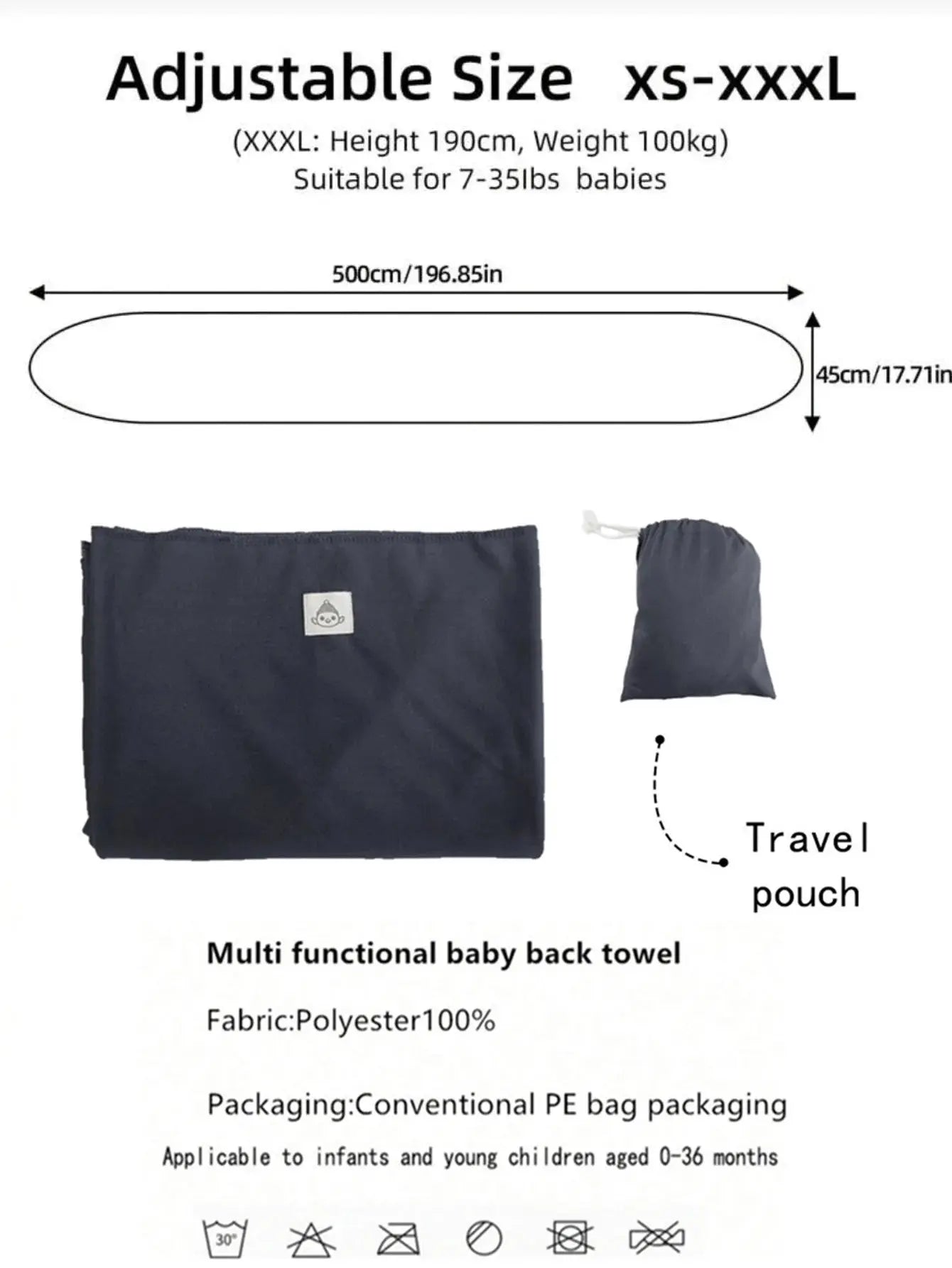 Baby Carrier Front-Carrying Multi-Functional Sleeping, Breastfeeding, Outing Device to Free Hands Knitted Fabric SHOPEZRA L.L.C.