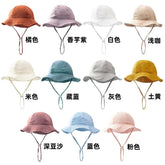 Baby Cotton Bucket Hats New Children Sunscreen Outdoor Caps Boys Girls Print Panama Hat Unisex Beach Fishing Hat For 3-12 Months SHOPEZRA L.L.C.