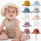 Baby Cotton Bucket Hats New Children Sunscreen Outdoor Caps Boys Girls Print Panama Hat Unisex Beach Fishing Hat For 3-12 Months SHOPEZRA L.L.C.