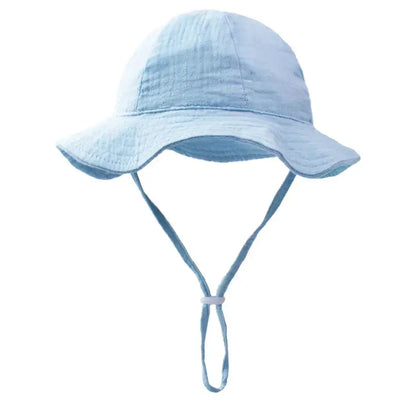 Baby Cotton Bucket Hats New Children Sunscreen Outdoor Caps Boys Girls Print Panama Hat Unisex Beach Fishing Hat For 3-12 Months by Dropshipman