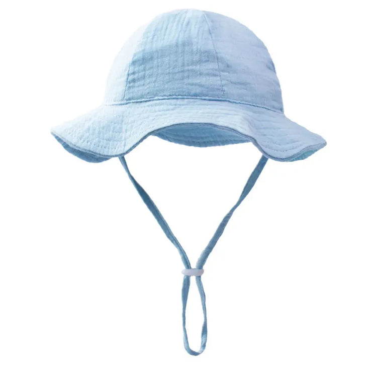 Baby Cotton Bucket Hats New Children Sunscreen Outdoor Caps Boys Girls Print Panama Hat Unisex Beach Fishing Hat For 3-12 Months SHOPEZRA L.L.C.