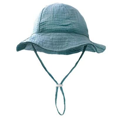 Baby Cotton Bucket Hats New Children Sunscreen Outdoor Caps Boys Girls Print Panama Hat Unisex Beach Fishing Hat For 3-12 Months SHOPEZRA L.L.C.