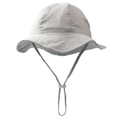 Baby Cotton Bucket Hats New Children Sunscreen Outdoor Caps Boys Girls Print Panama Hat Unisex Beach Fishing Hat For 3-12 Months by Dropshipman