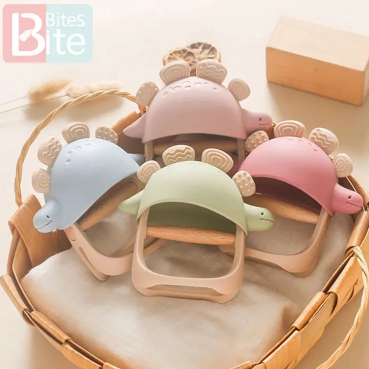 Baby Silicone Teether Dinosaur Silicone Gloves Baby Care Utensils 0 12 Months Dental Care Silicone Rattle Toys Chewing Gum Baby SHOPEZRA L.L.C.