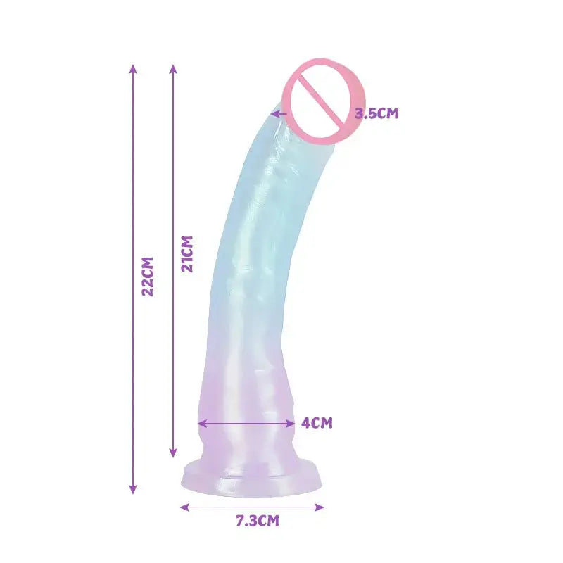 Huge Dildo Realistic Silicone Colorful Dildo Dick Huge Soft Dildo Lesbian Sex Toy Homme G-spot Orgasme Sex Toys For Women Men by Dropshipman