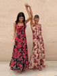 Sexy Printed Flower Long Women&