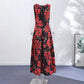 Sexy Printed Flower Long Women&