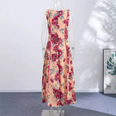 Sexy Printed Flower Long Women&