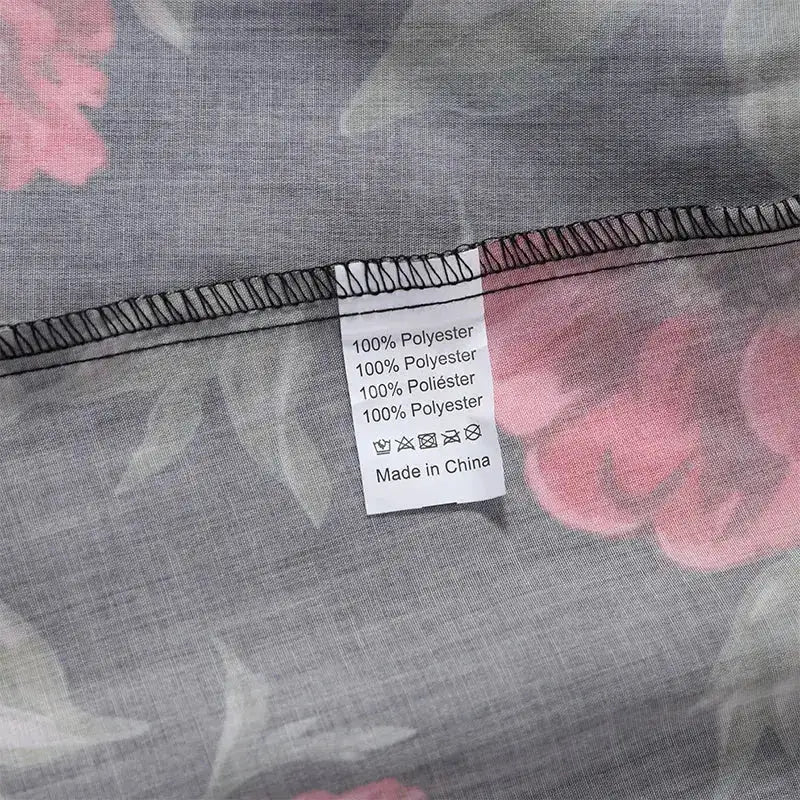 Sexy Printed Flower Long Women&