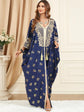 Muslim Dresses Women Elegant Long Robe Middle East Dubai Loose Abaya Bat Sleeve V-neck Tassel Evening Dress Femme Party Vestidos SHOPEZRA L.L.C.