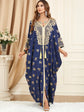 Muslim Dresses Women Elegant Long Robe Middle East Dubai Loose Abaya Bat Sleeve V-neck Tassel Evening Dress Femme Party Vestidos SHOPEZRA L.L.C.