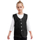 Kids Boys Girls Button Volunteer Vest Solid Color V Neck Sleeveless Waistcoat Volunteers School Camp Activities Uniform SHOPEZRA L.L.C.