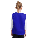 Kids Boys Girls Button Volunteer Vest Solid Color V Neck Sleeveless Waistcoat Volunteers School Camp Activities Uniform SHOPEZRA L.L.C.