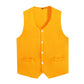 Kids Boys Girls Button Volunteer Vest Solid Color V Neck Sleeveless Waistcoat Volunteers School Camp Activities Uniform SHOPEZRA L.L.C.