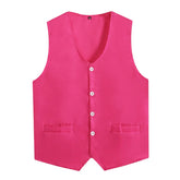 Kids Boys Girls Button Volunteer Vest Solid Color V Neck Sleeveless Waistcoat Volunteers School Camp Activities Uniform SHOPEZRA L.L.C.