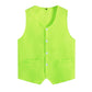 Kids Boys Girls Button Volunteer Vest Solid Color V Neck Sleeveless Waistcoat Volunteers School Camp Activities Uniform SHOPEZRA L.L.C.