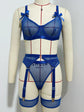 Foreign Trade Cross-Border European and American Popular Sexy Underwear Mesh Sexy Temptation Bow Strap Underwear Set Wholesale SHOPEZRA L.L.C.