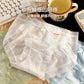 Ladies pure wind lace underwear women summer cotton cotton 7A antibacterial crotch girls waist plus size high split wholesale SHOPEZRA L.L.C.