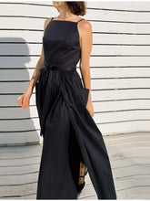 2026 Elegant Solid Lace Up Pleated Dress Women Chic Square Neck Sleeveless High Waist Spaghetti Strap Gowns Lady Daily Date Wear SHOPEZRA L.L.C.