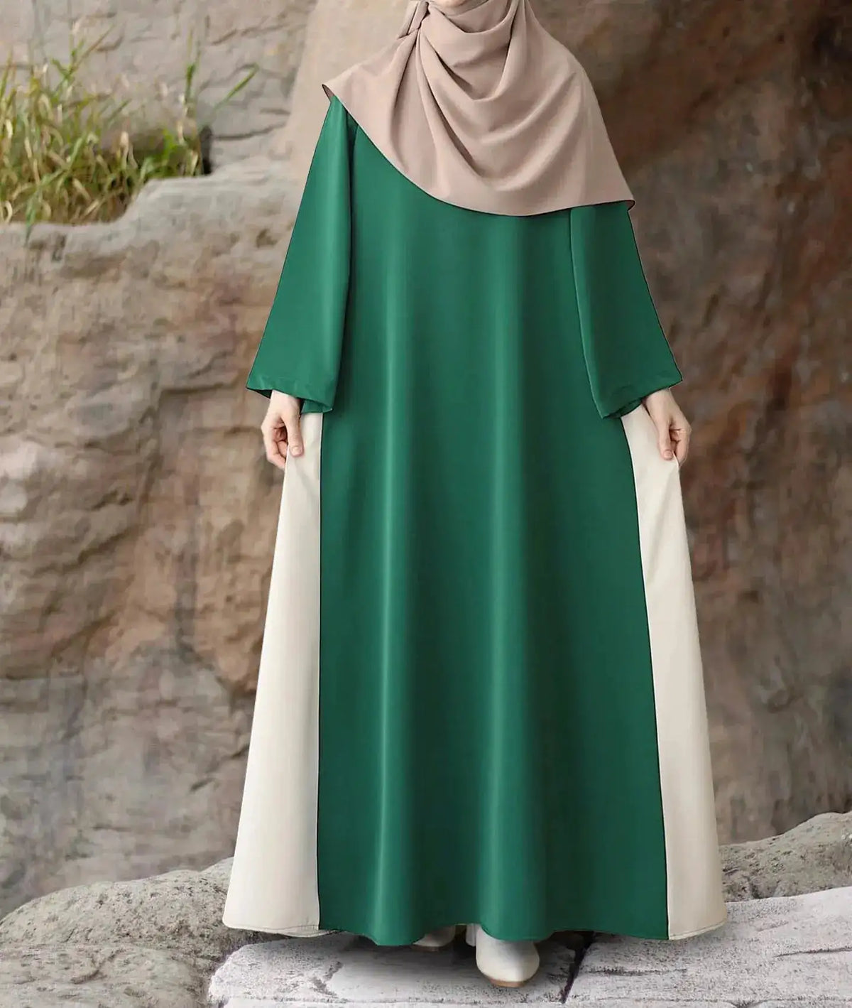 Muslim Women Modest Long Dress Patchwork Drawstring Arab Robe Vestidos Jalabiya Dubai Saudi Abayas Morocco Eid Ramadan Dresses by Dropshipman