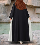 Muslim Women Modest Long Dress Patchwork Drawstring Arab Robe Vestidos Jalabiya Dubai Saudi Abayas Morocco Eid Ramadan Dresses SHOPEZRA L.L.C.