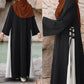 Muslim Women Modest Long Dress Patchwork Drawstring Arab Robe Vestidos Jalabiya Dubai Saudi Abayas Morocco Eid Ramadan Dresses SHOPEZRA L.L.C.