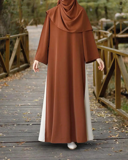 Muslim Women Modest Long Dress Patchwork Drawstring Arab Robe Vestidos Jalabiya Dubai Saudi Abayas Morocco Eid Ramadan Dresses by Dropshipman
