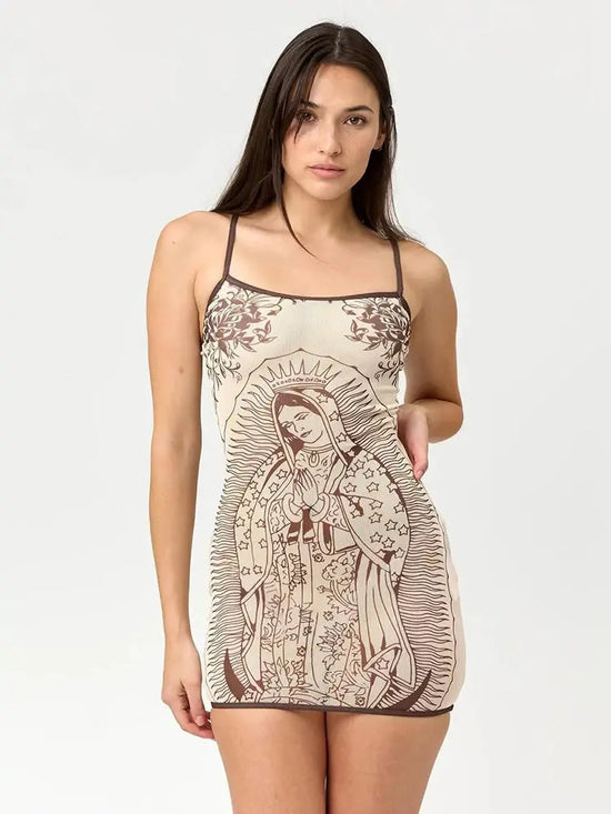 Weird Puss Art Print Dress Women Low-Neck See Through Skinny High Elasticity Sexy Midnight Summer New Trend Hottie Mini Bodycon SHOPEZRA L.L.C.