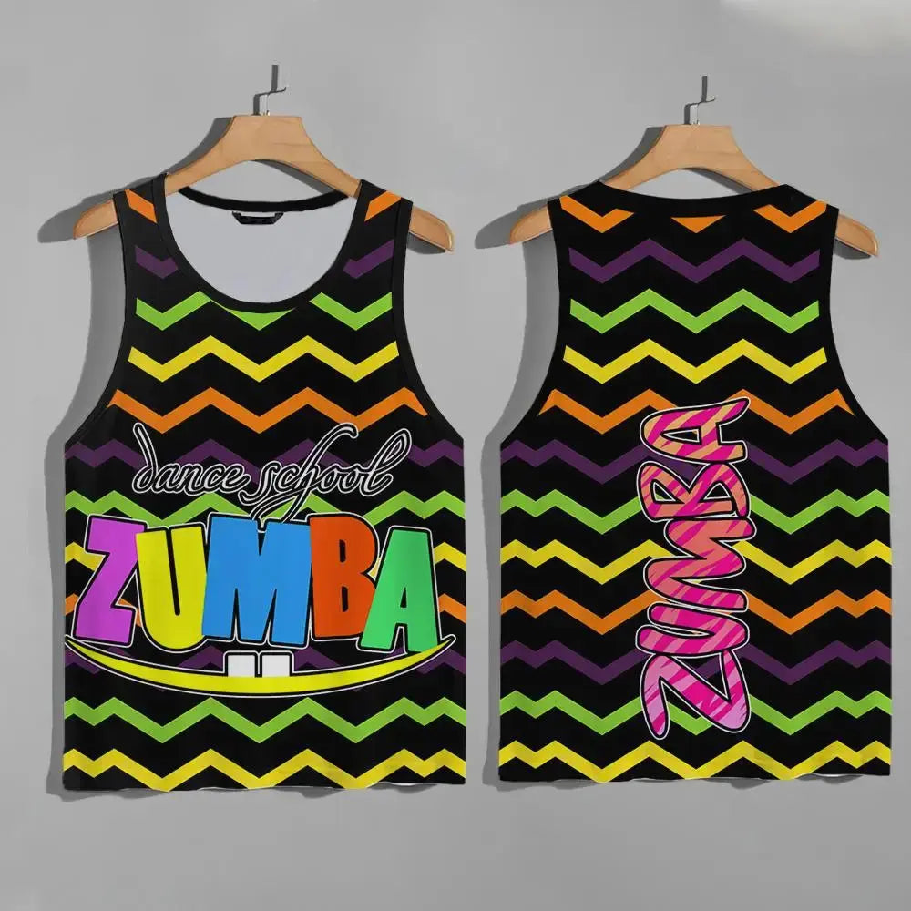 Unisex Zumba Wear quick-dry workout vest from SHOPEZRA L.L.C., suitable for men's and women's dance and sport casual activities.