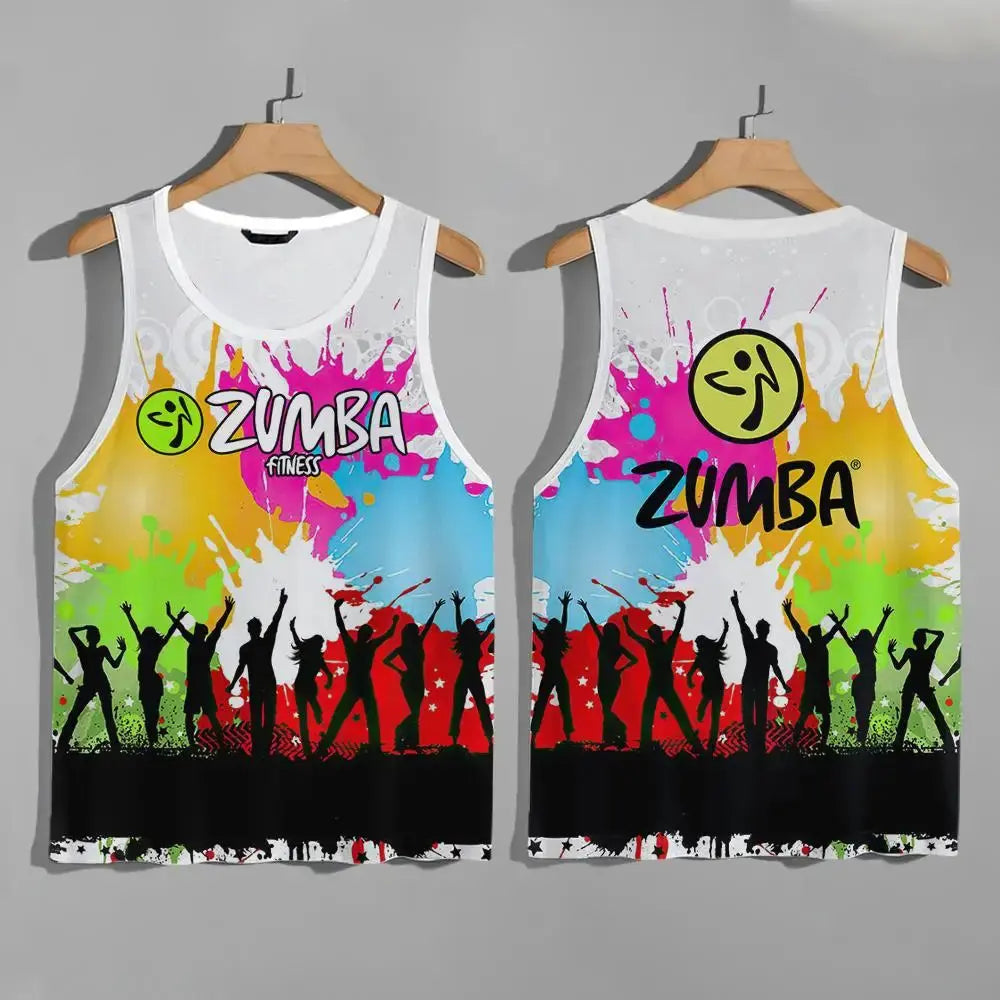 Unisex Zumba workout vest by SHOPEZRA L.L.C., quick-dry sport vest for men and women, casual dancewear top, activewear clothing