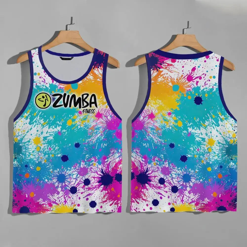Unisex Zumba Wear workout vests from SHOPEZRA L.L.C., quick-dry sports tops for men and women, casual dancewear and activewear.