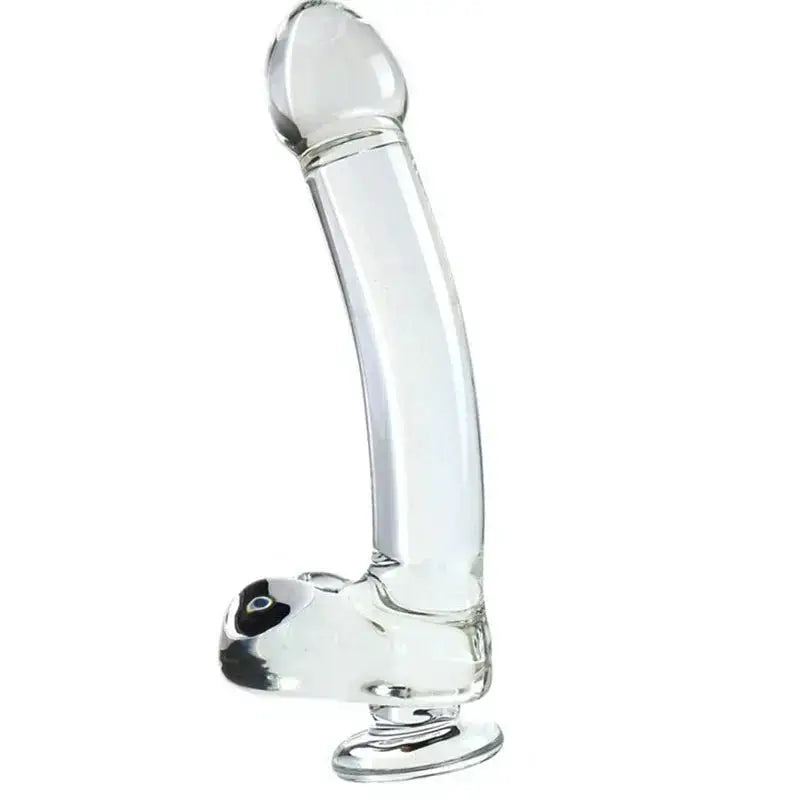 Newly Designed Extra-large Clear Glass Dildo for Female Clitoral/G-spot Stimulation and Anal Plug Massager, 18+ Adult Sex Toy by Dropshipman