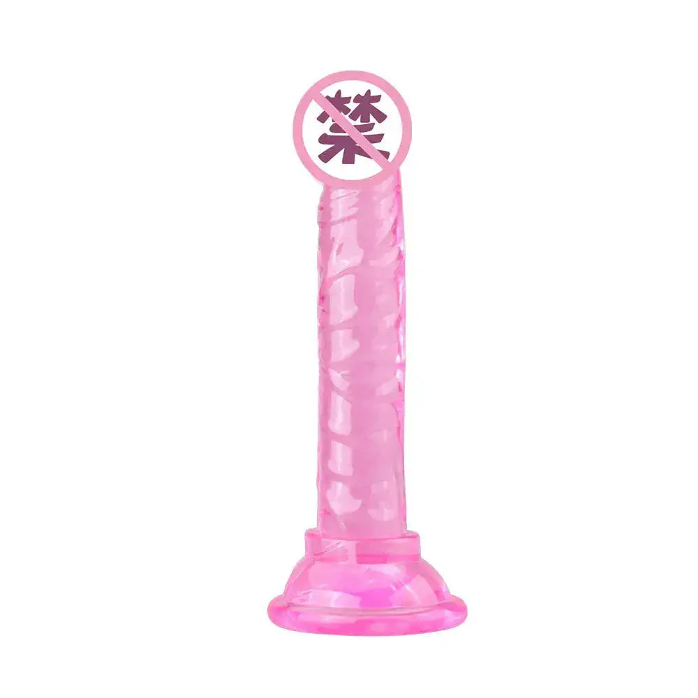 Female Masturbator Silicone Dildo with Suction Cup Realistic Dick Insertion G-Spot Orgasm Gay Anal Butt Plug BDSM Sex Toy by Dropshipman