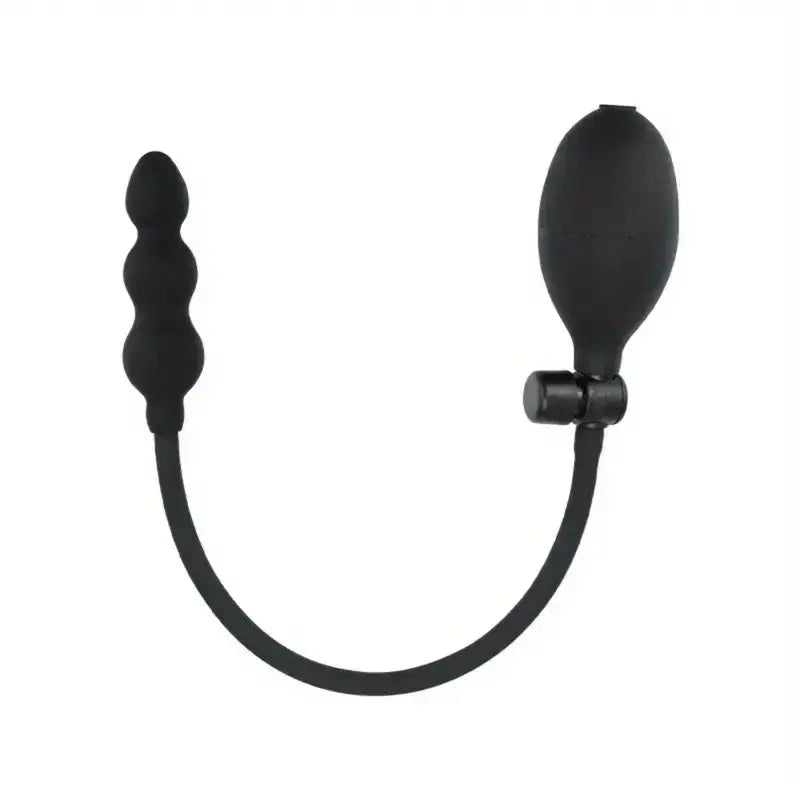 Inflatable dildo anal plug sex toy for adults, featuring a flexible design, for women, men, and couples, with a backyard machine theme.