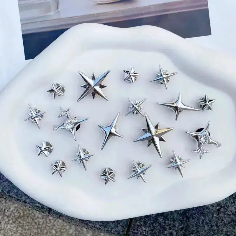 18pcs/Set Detachable Punk Style Metal Rivets Decorative Buckles For Garden Shoes &amp; Hole Shoes New by Dropshipman