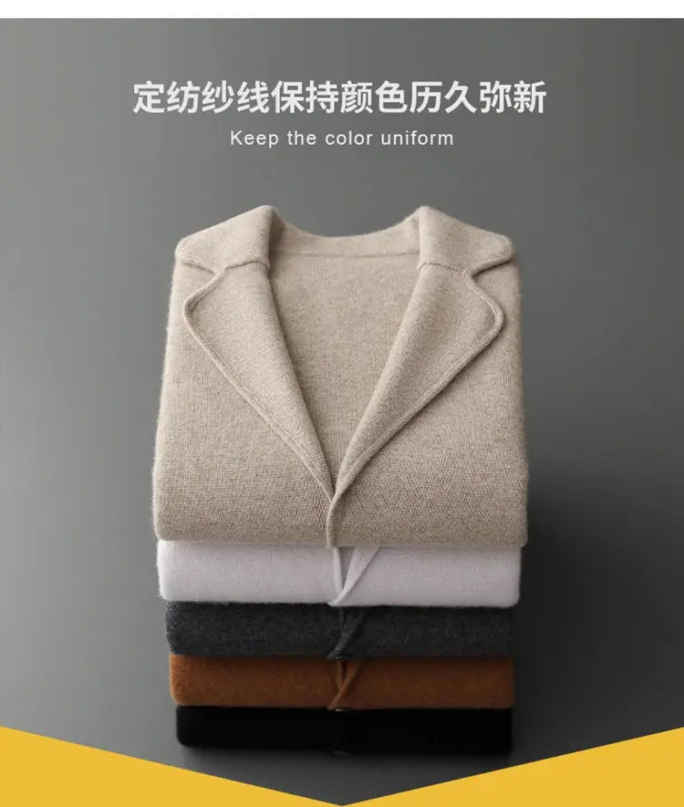 New autumn and winter cashmere sweater large size men&