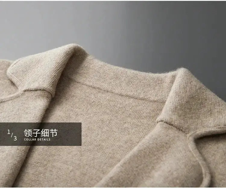 New autumn and winter cashmere sweater large size men&
