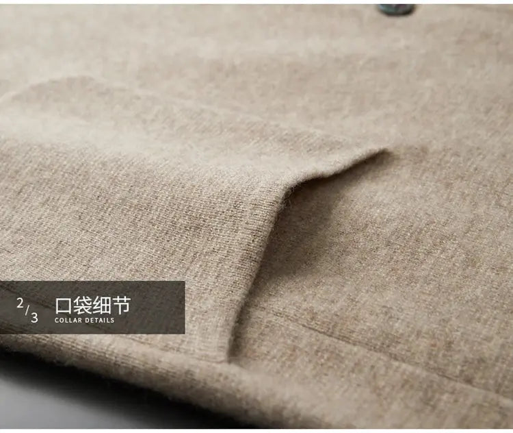 New autumn and winter cashmere sweater large size men&