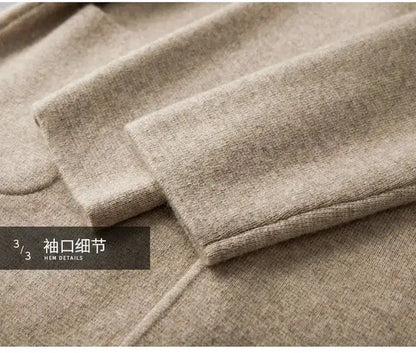 New autumn and winter cashmere sweater large size men&