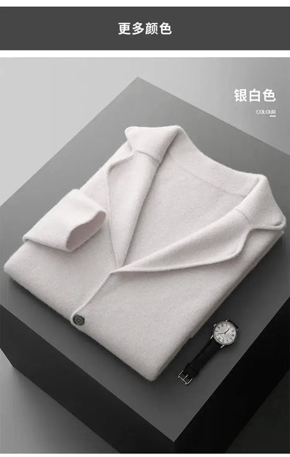 New autumn and winter cashmere sweater large size men&