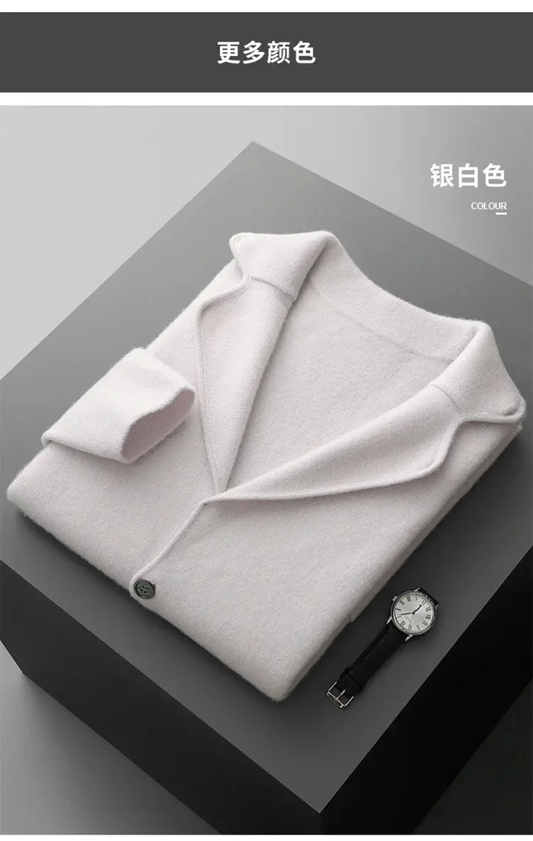 New autumn and winter cashmere sweater large size men&