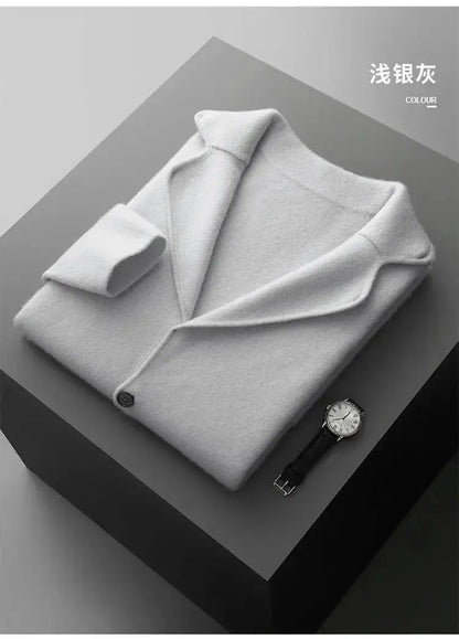 New autumn and winter cashmere sweater large size men&