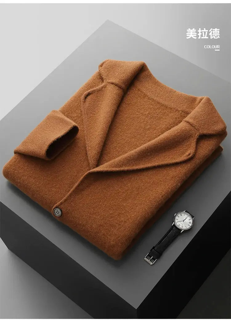 New autumn and winter cashmere sweater large size men&