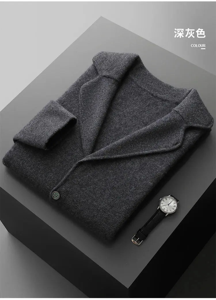 New autumn and winter cashmere sweater large size men&