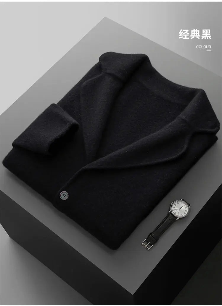 New autumn and winter cashmere sweater large size men&