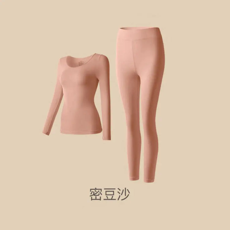 Lightweight suit Invisible Muscle Bottom Skin Beauty Clothing Autumn and Winter Inner Wear Thermal Underwear High Elastic Underwear Undershirt Underpants Top Women&