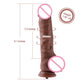 HISMITH silicone dildo sex machine accessory with 9.1-inch length and 1.8-inch diameter, realistic design, safety-rated material.