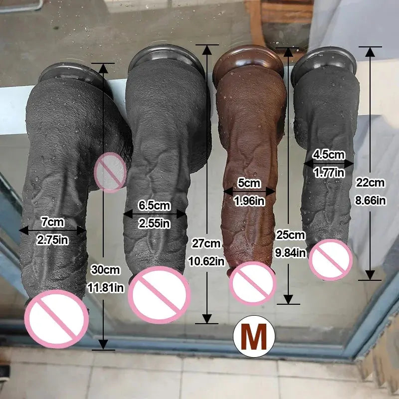 Realistic coffee-shaped silicone dildo from SHOPEZRA L.L.C., featuring detailed design for vaginal and anal pleasure.